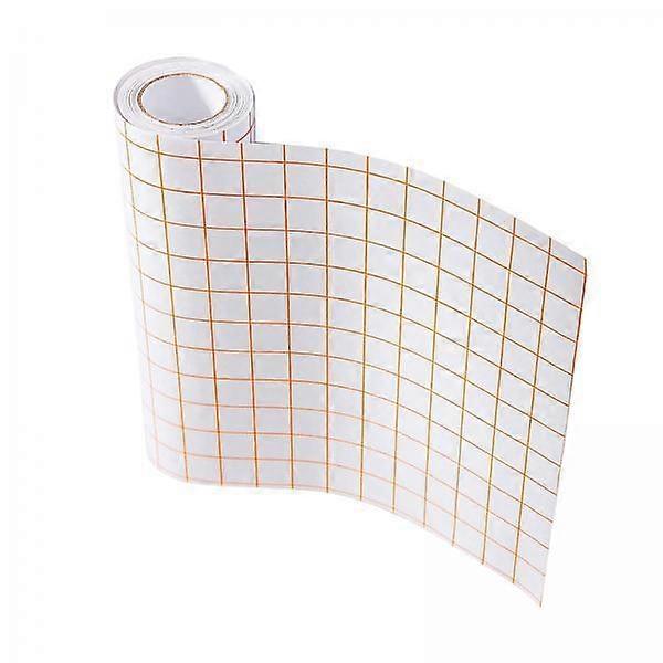 2x 12 Inch X 5 Ft Transfer Paper Tape Paper Orange Alignment Grid Self for