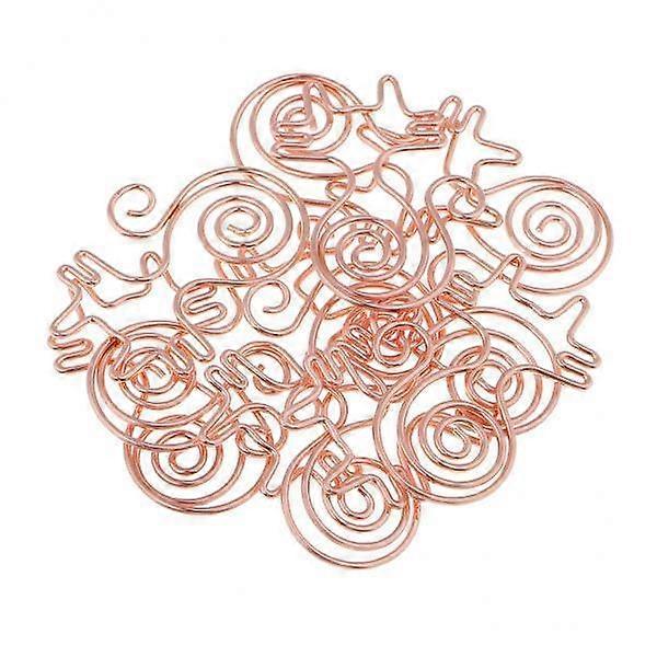 4X 10pcs Bookmarks Office Paper Documents Paperclips Cat Shape Metal Clips