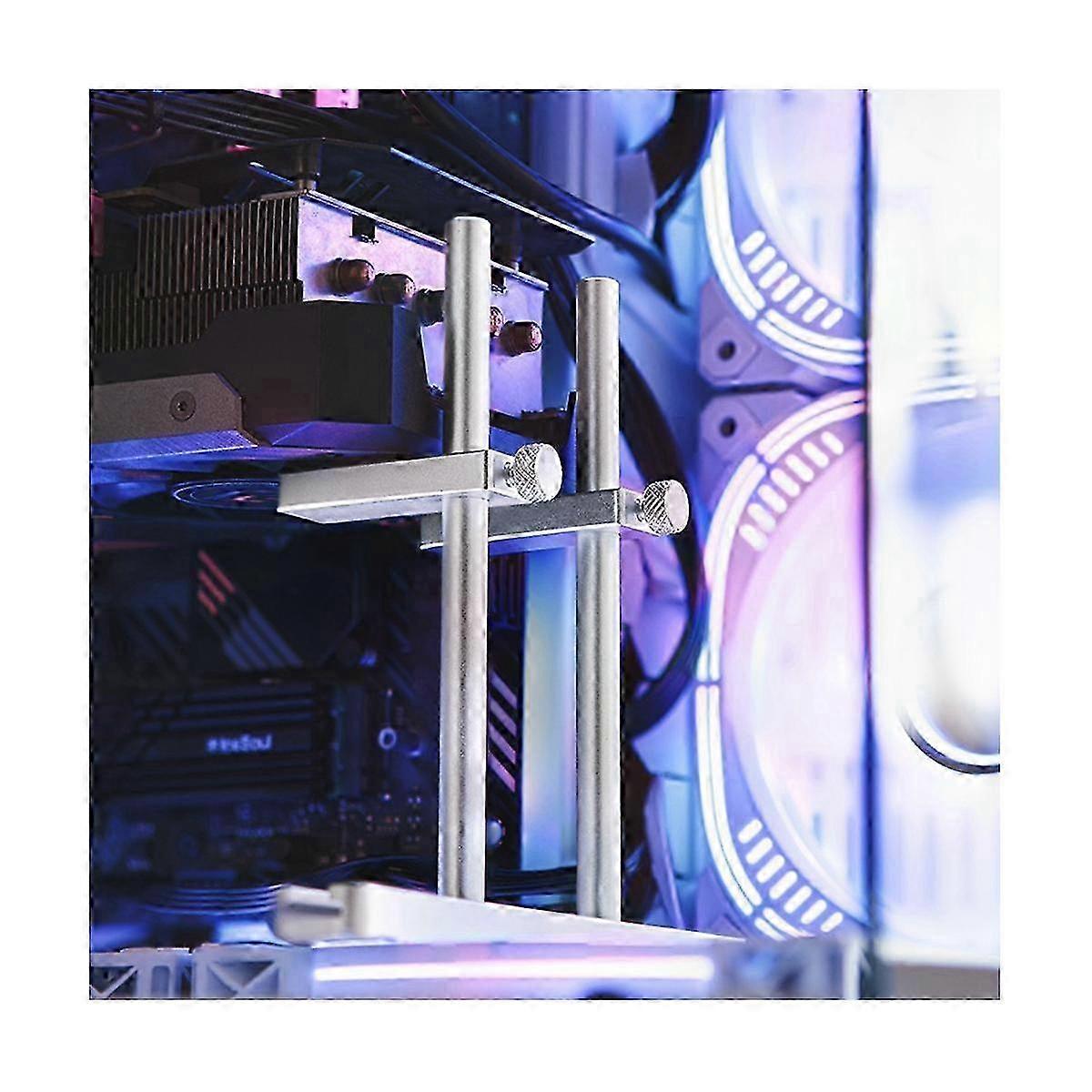 Grafikkarten-CNC-Unterstützung aus Aluminiumlegierung Vertikale feste Box-Grafikkartenhalterung ATX / ITX / MATX CHAS