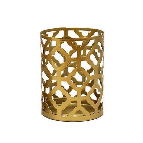 Elegant Iron Candle Holder Set for Tabletop Decor