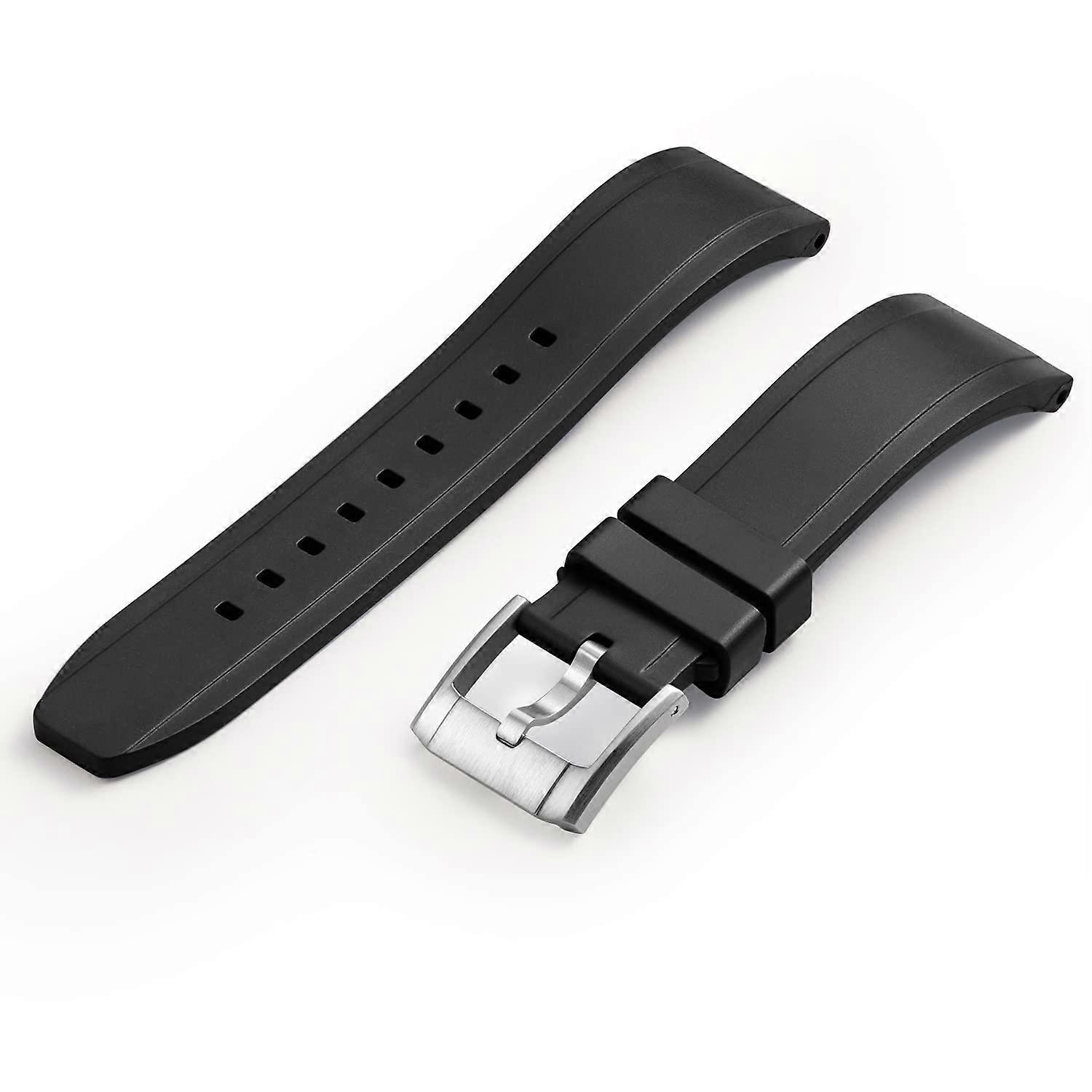 UX03 Straight End Watch Band Rubber Strap Replacement for All 20mm Width Lug Watches Ref: 1674