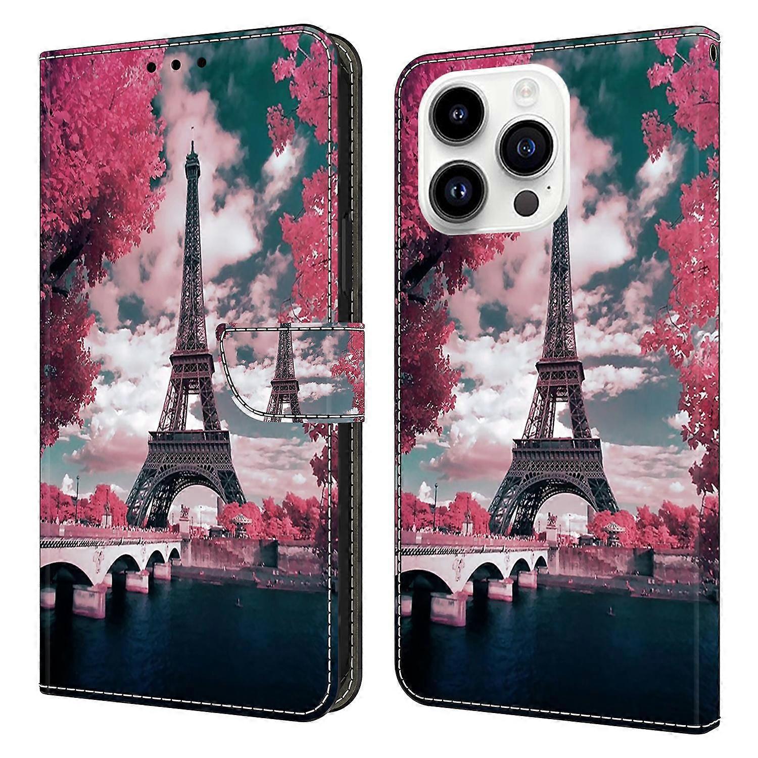 For iPhone 16 Pro Max Wallet Case Pattern Printing Stand Leather Flip Phone Cover