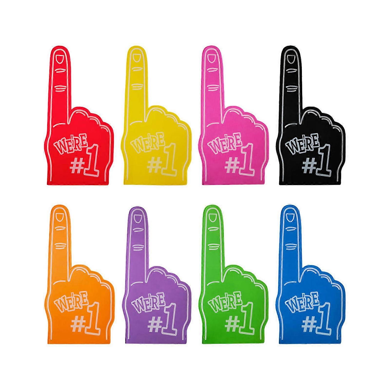 8pcs EVA Foam Hand Gloves for Cheering Victory Gesture Comfortable Sports Event Cheering Foam Hand for Competitive Game