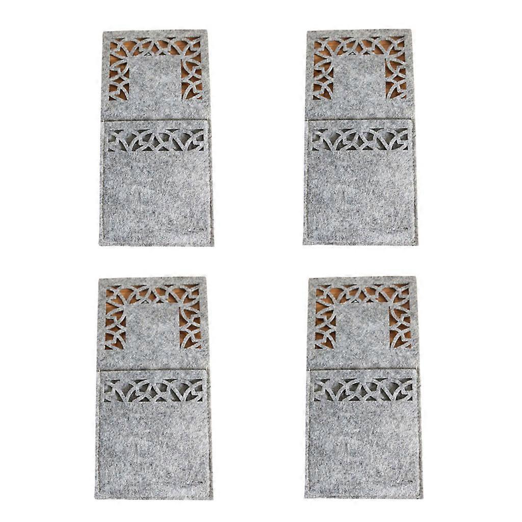 תיק סכין ומזלג מרובע תיק סכו"ם ארוחת ערב תיק סכו"ם שולחני קישוט הבית מתאים לחג המולד ראש השנה חג הפסחא