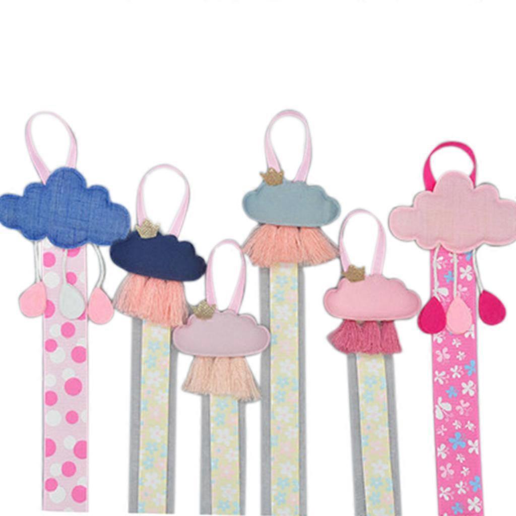 Girls Baby Ribbon Hanging Hair Bow Headband Clip Organizer Cloud Tassels Holder