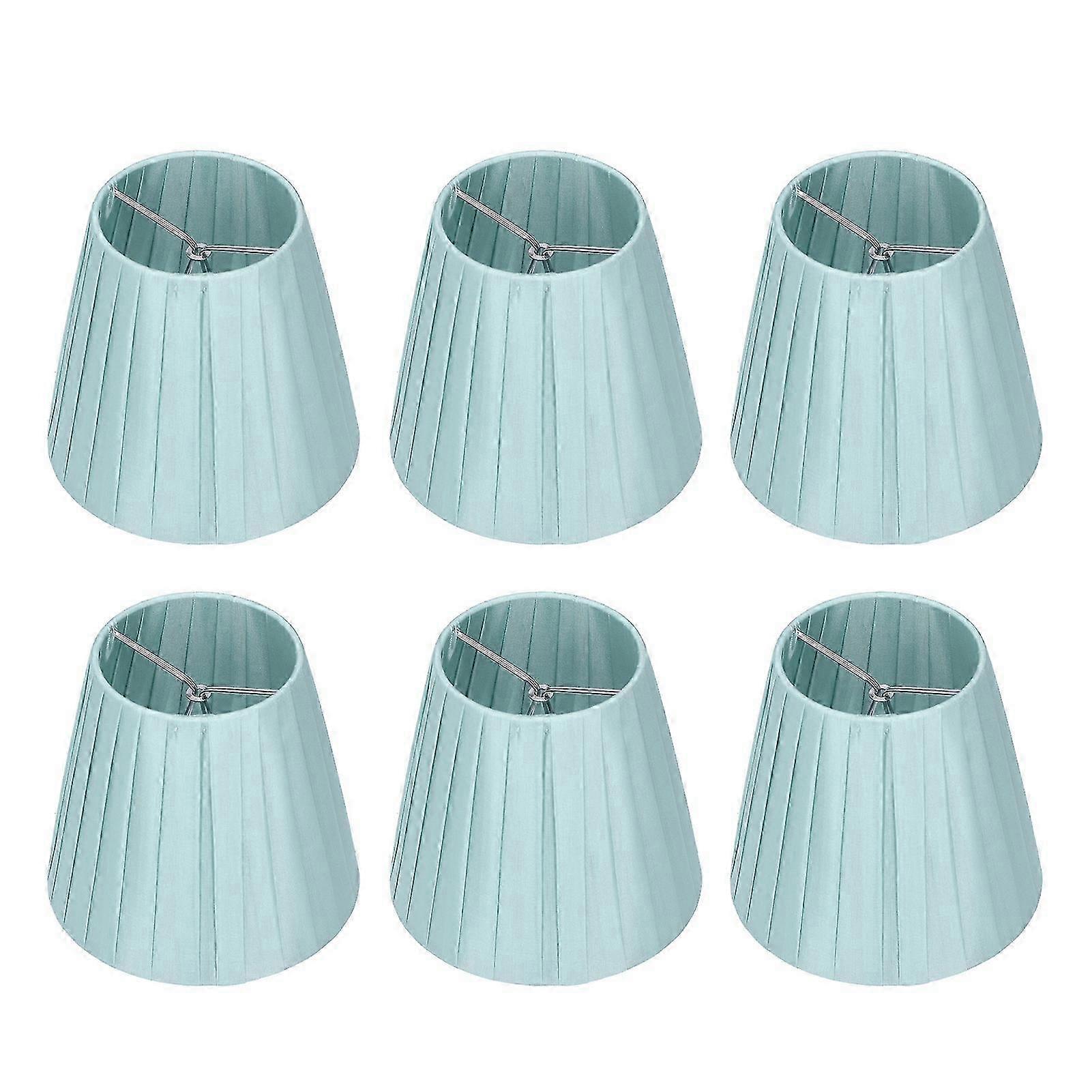 6Pcs Fabric Lampshade Chandelier Shade Wall Light Cover Clamp Mount for Small A B C F P Bulb 2025