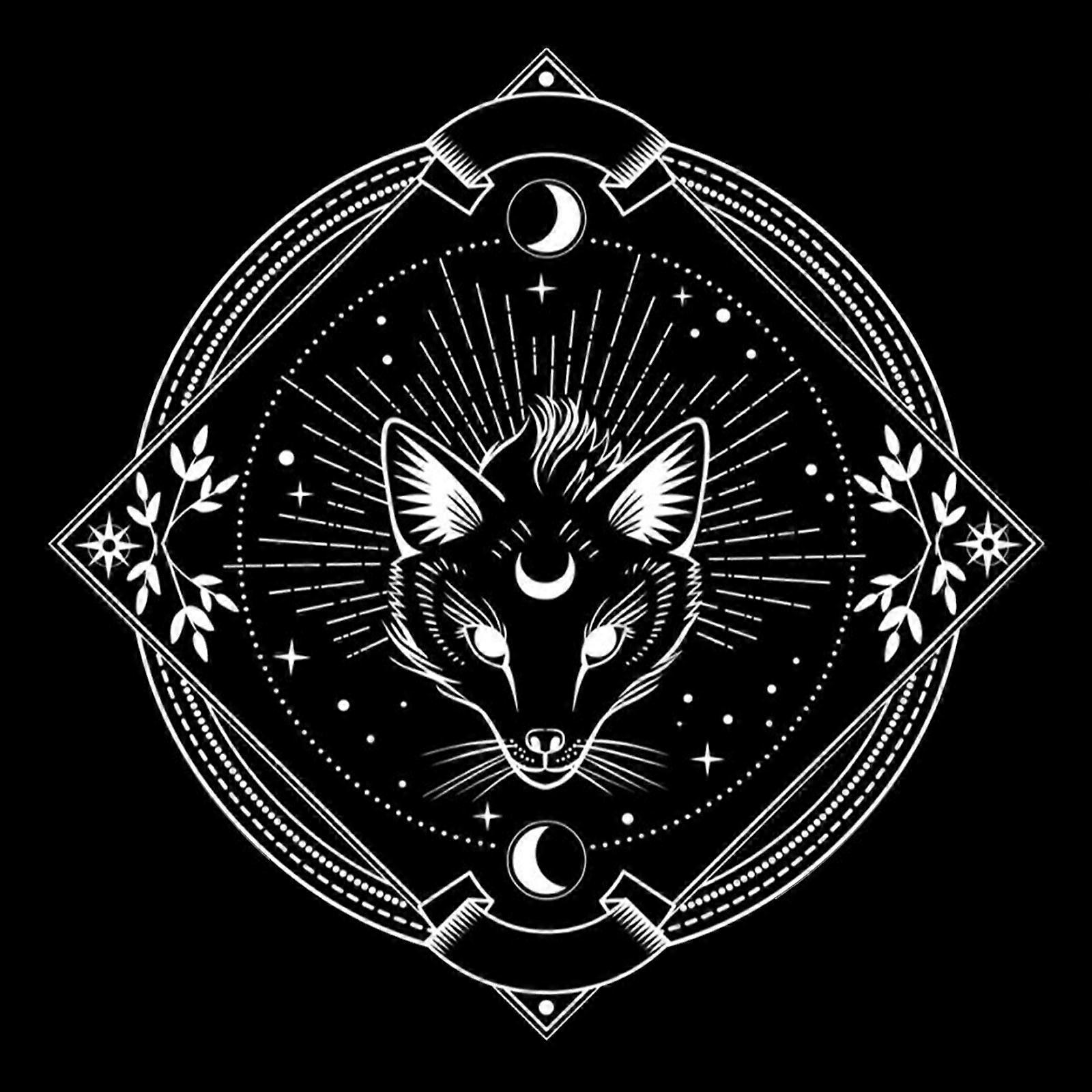 Astrology Tarots Table Altar Cloth Metaphysical Board Game Mat Pendulum Divinations Altar Tablecloth Board Game Card Pad  B 75x75cm