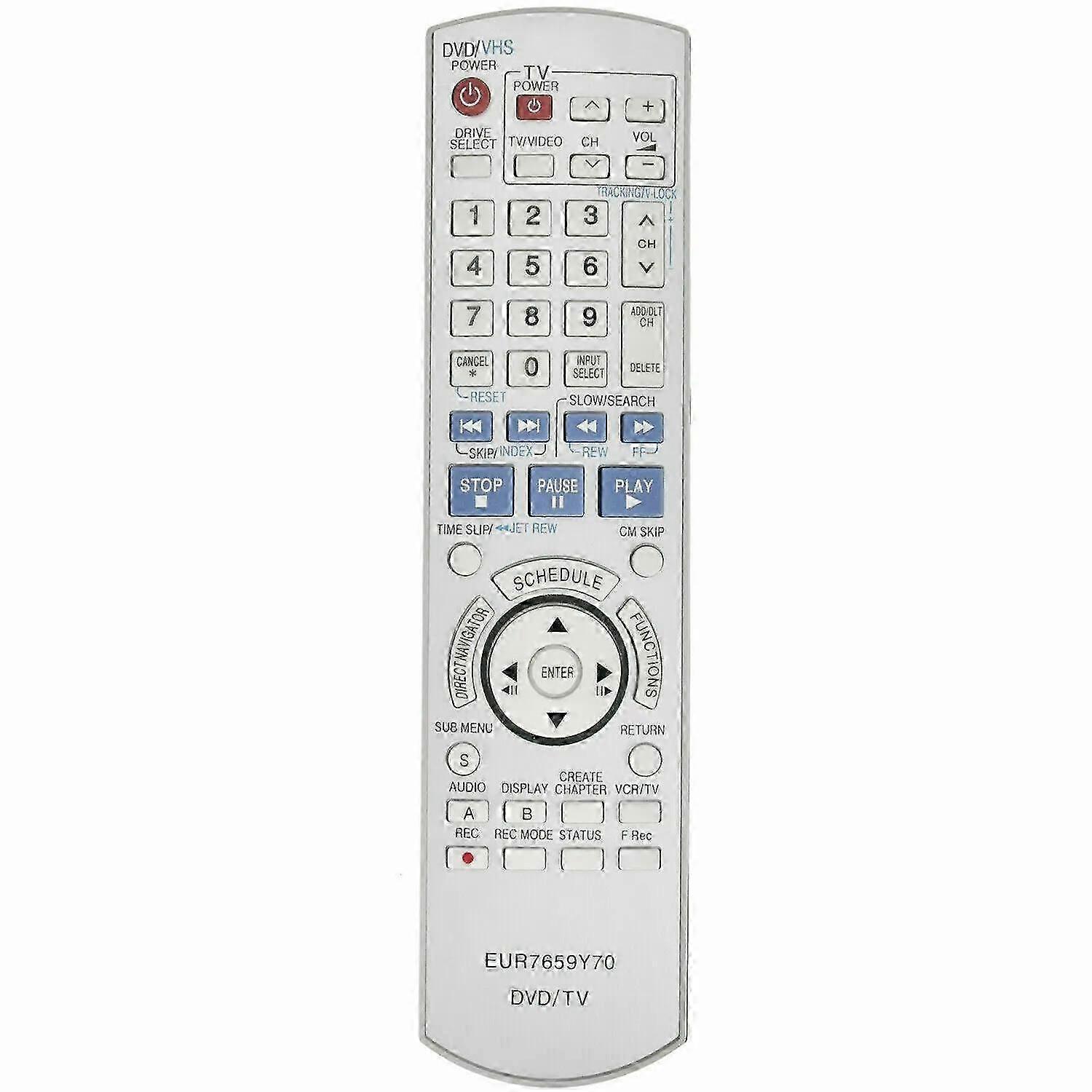 Nouveau EUR7659Y70 pour Panasonic videodisk TV Télécommande DMR-ES35VPC DMR-ES25 DMRES45V