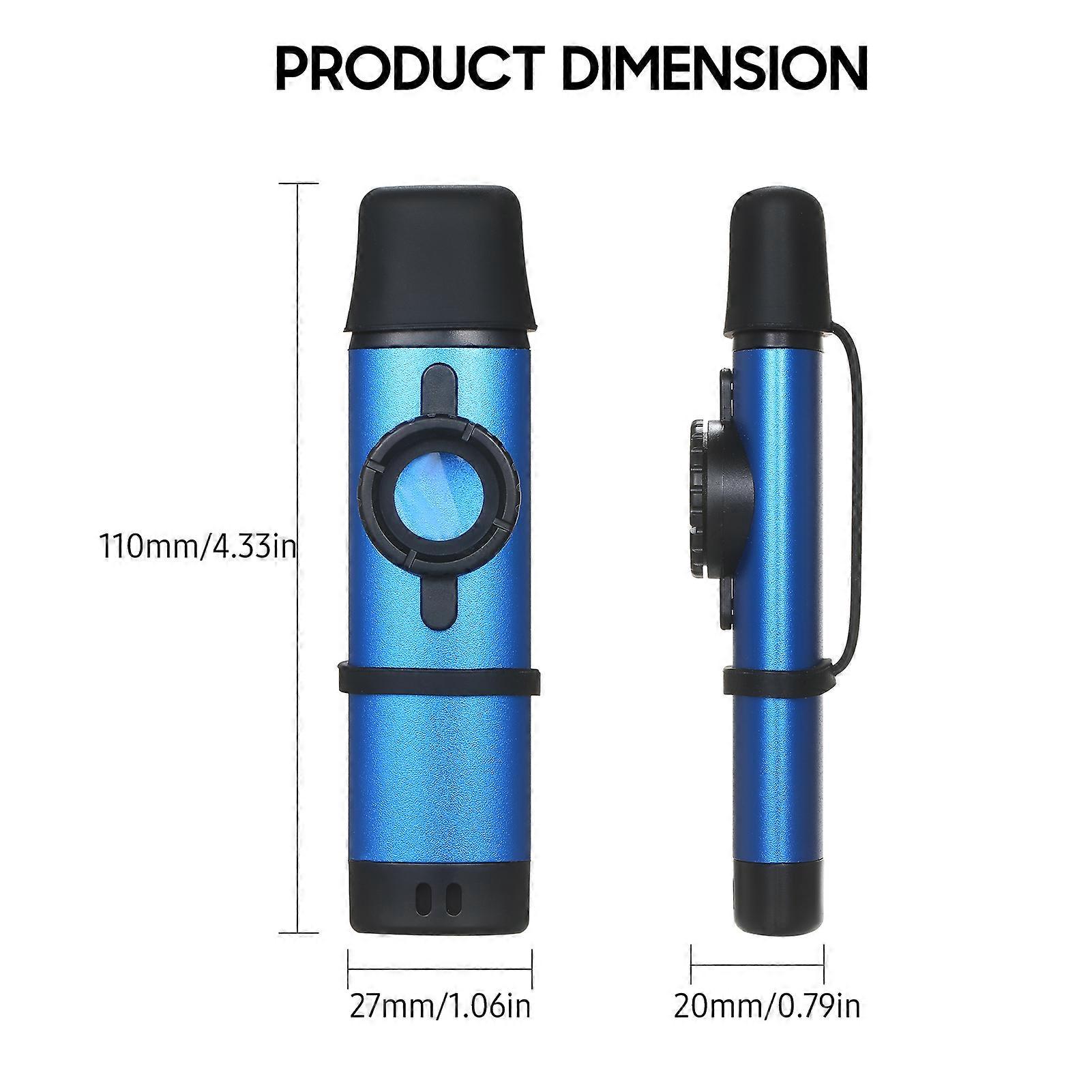 Aluminum Alloy Kazoo Woodwind Instrument Musical Instrument for Beginners Blue