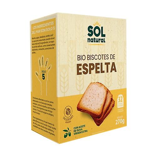Bio toasted spelled biscuits 270 g