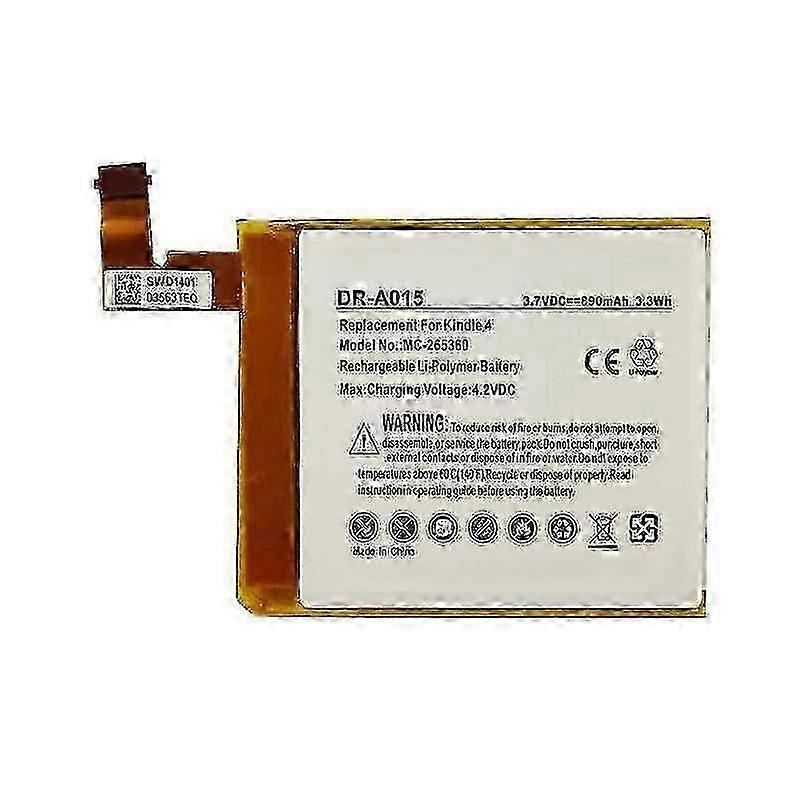 Suitable For Amazon Kindle 4 D01100 E-reader Battery Mc-265360 -Y608