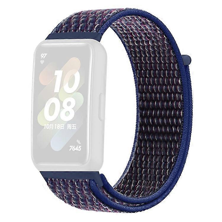Compatible For Huawei Band 7 Nylon Watch Strap Adjustable Loop Fastener Replacement Sport Wrist Band