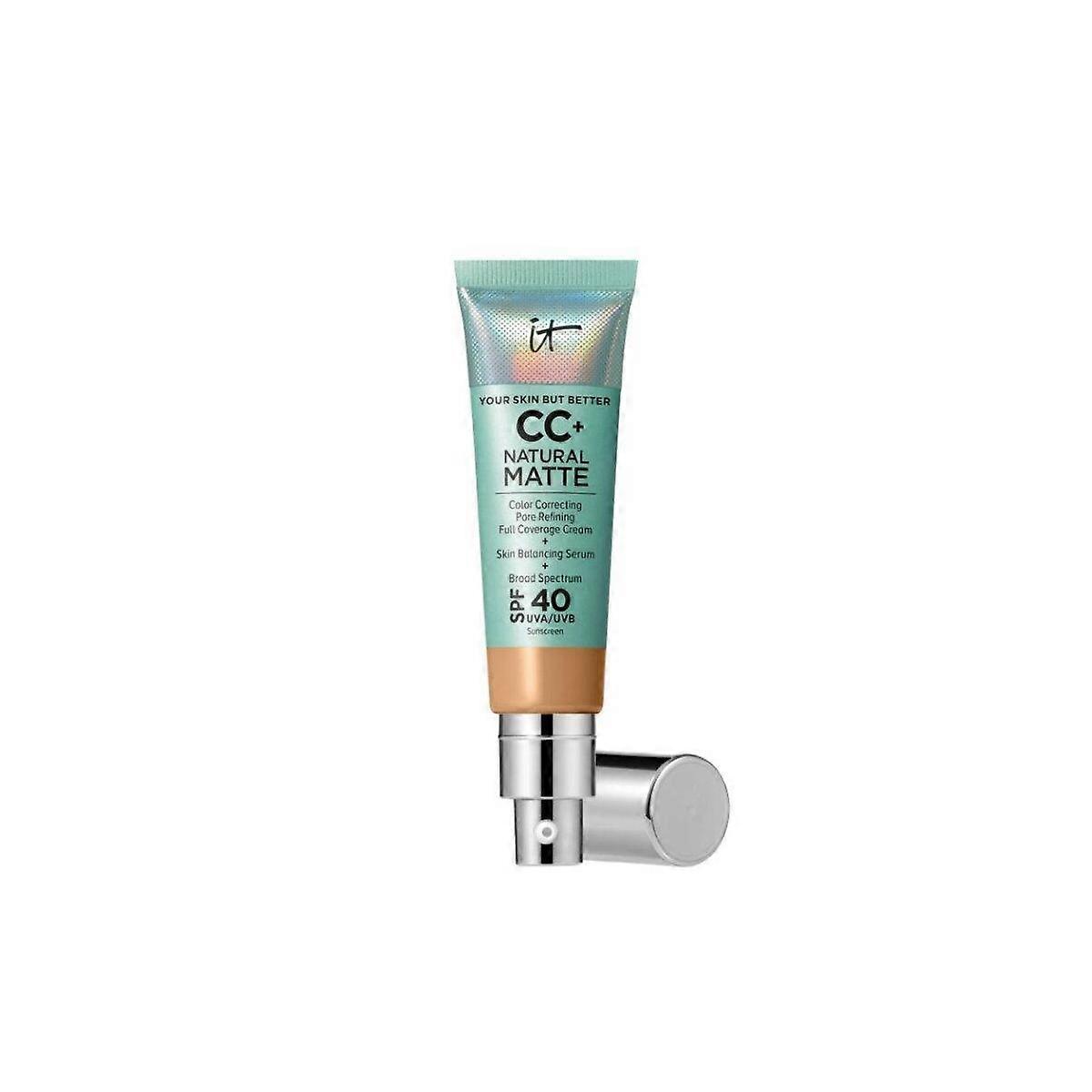 It Cosmetics Cc+ Crème mate, Tan chaud - 1.08oz