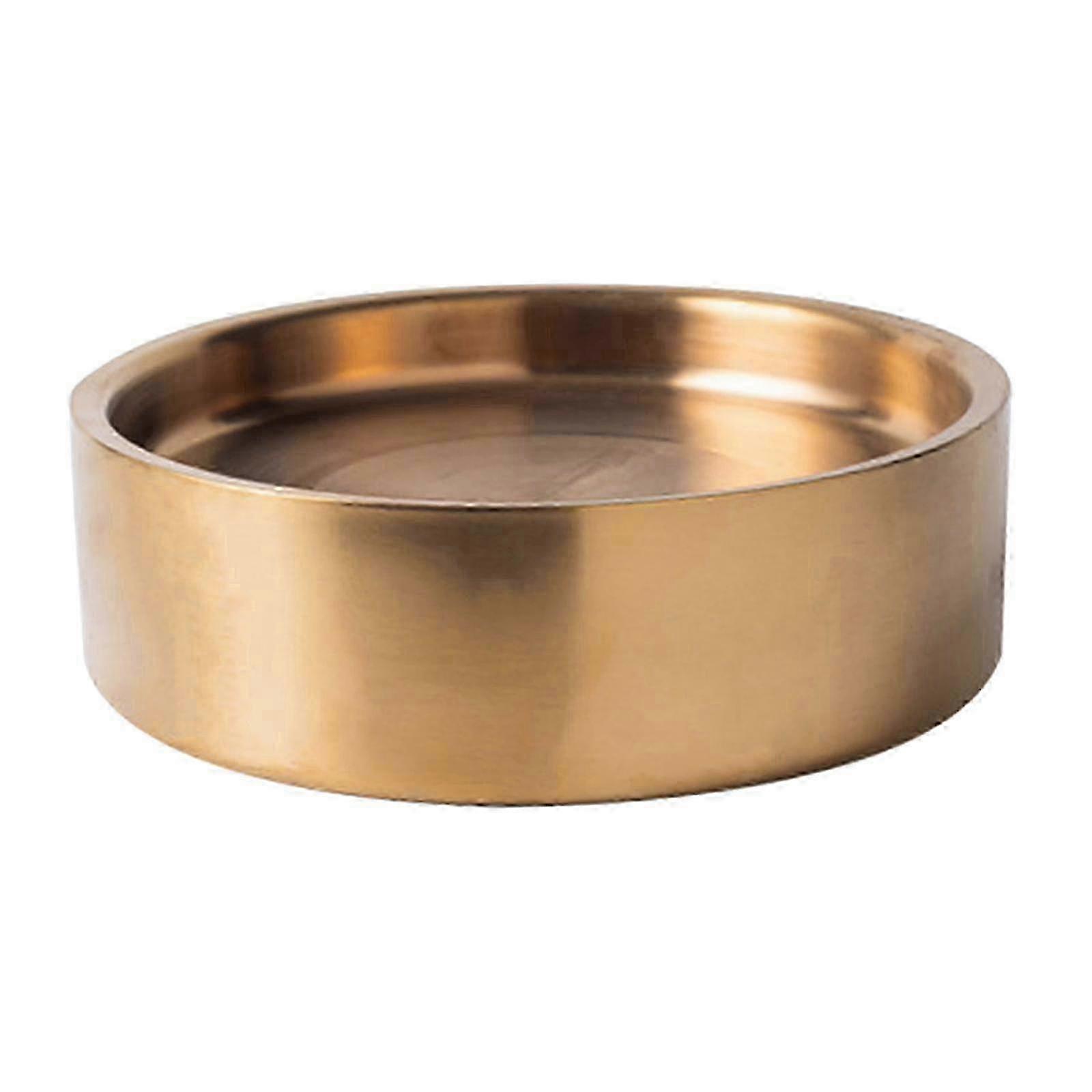 Gekühlte Meeresfrüchte Servierplatte 22cm Gold Tablett für Austern Langusten
