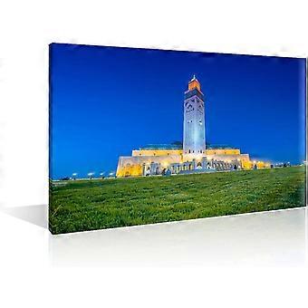 HassanI Mesquita Casablanca Marrocos Fotos Galeria Posters Madeira Jigsaw Puzzle Game 1000 Peças