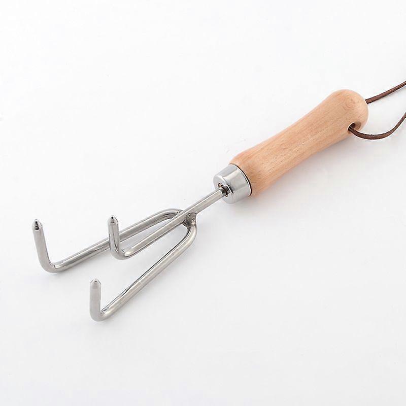 Compact Garden Scoop for Compost and Soil, Classic All Year Round Garden Tools Made from Stainless Steel and Ash Wood