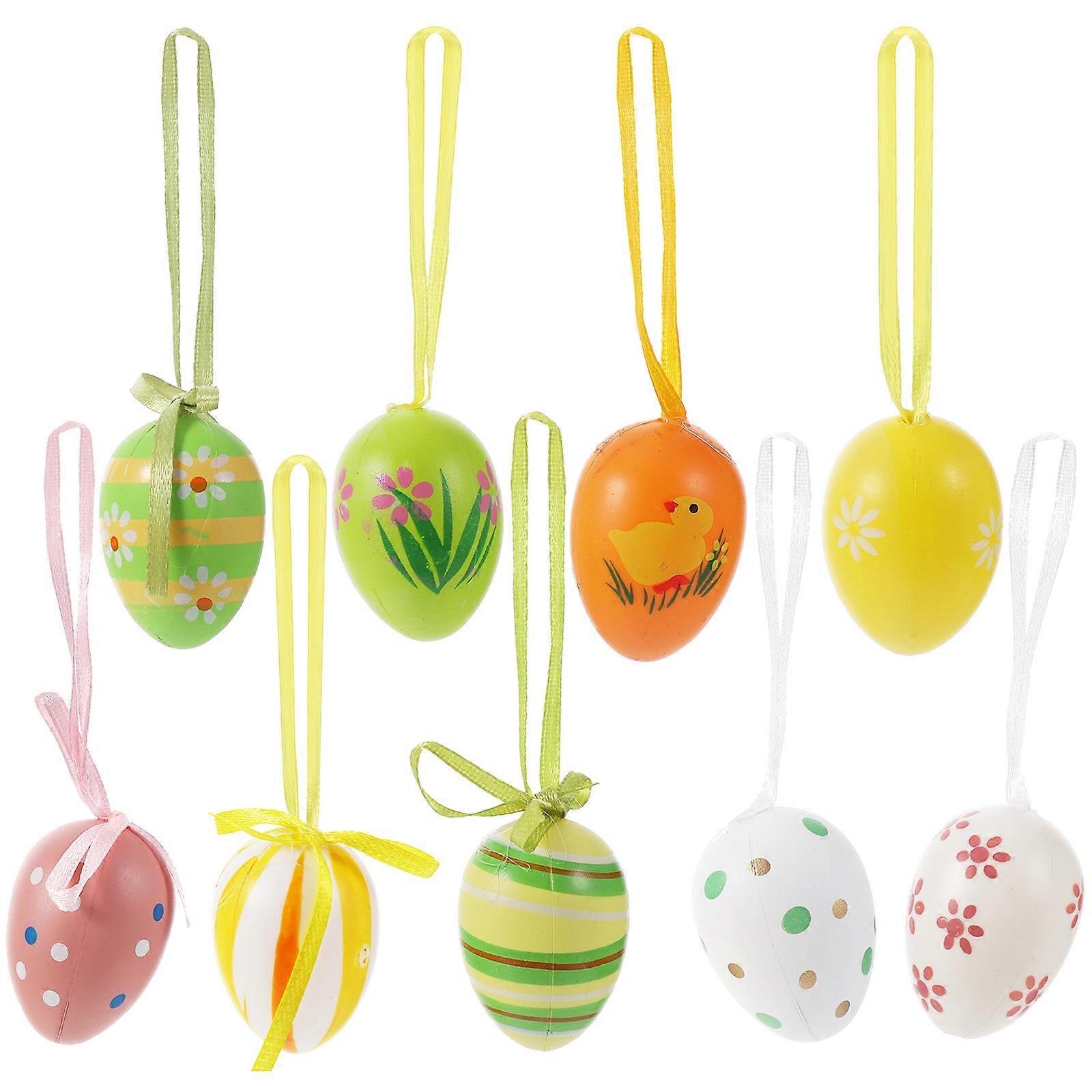 DIY Graffiti Eggs Easter Theme Ornaments Party Activities Decorations Assorted *3cm 24Set