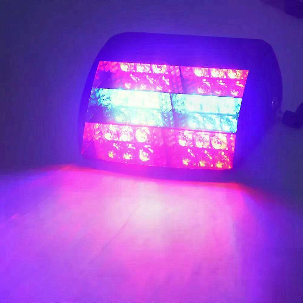 18 LED Red/Blue Car Police Strobe Flash Light Three Layers Strobe Light Dash Emergency Warning 3 Flashing Fog Lights 4 Style