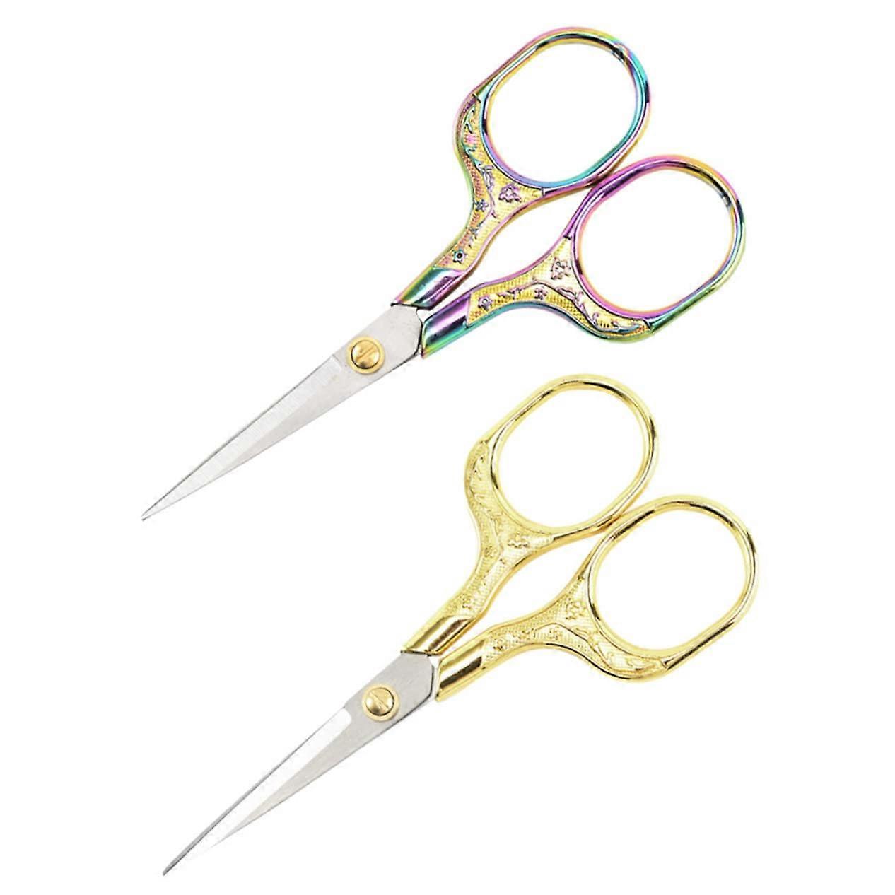 Pack of 2 vintage scissors for fabric, embroidery, cutting, quilting