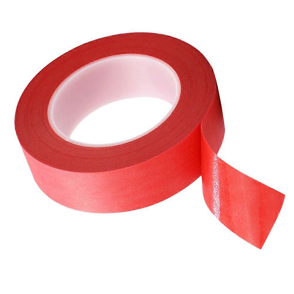 High Temperature Resistant Red Masking Tape, 33m Roll for Crafts, Home & Holiday Decorations, No Residue Adhesive for Creative Projects