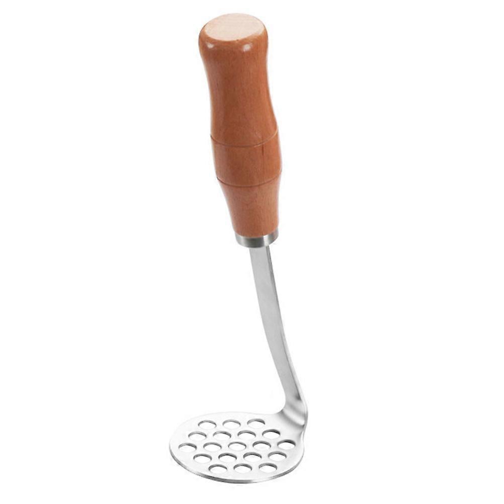 Masher for Potato Manual Potato Masher with Wooden Handle Kitchen Tool for Food Preparation 21.00X5.00X5.00CM Squeezing Lemon Juice 1Pack