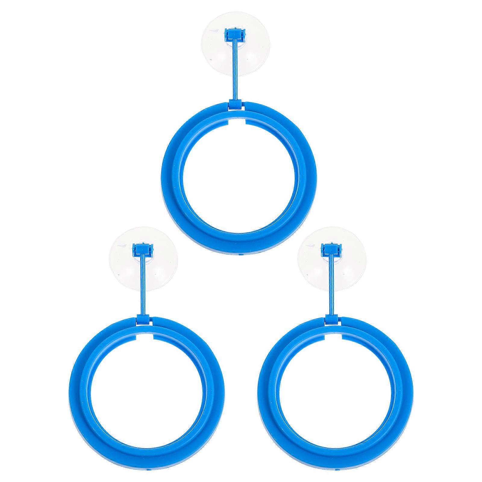 3 قطع دائري الشكل تغذية الدائري شيك محطة خزان الأسماك العائمة الغذاء صينية المغذية