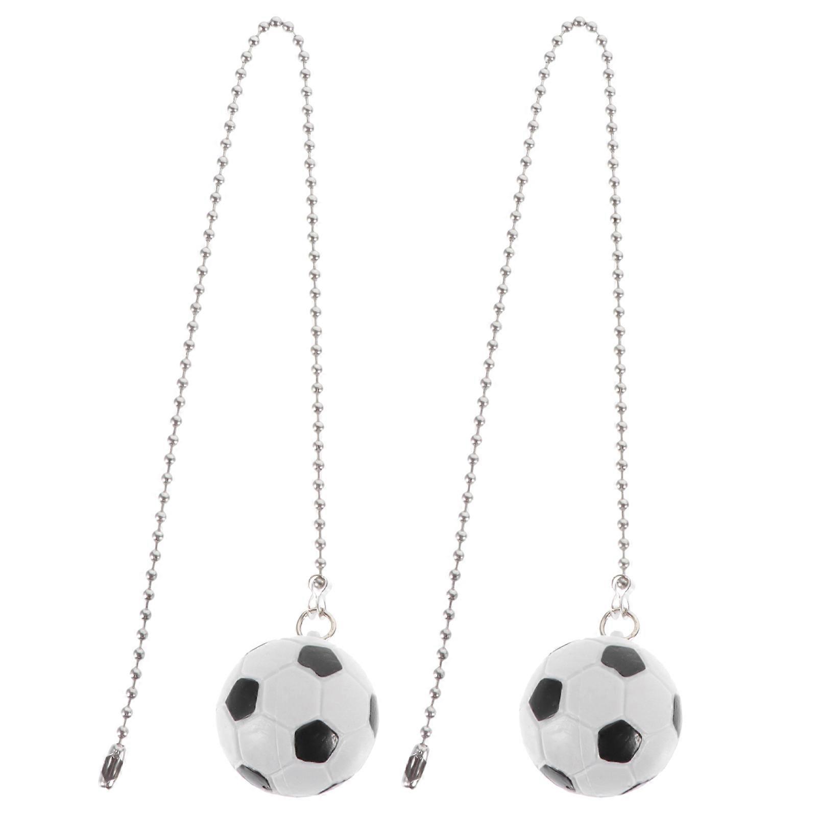 Ceiling Fan Pulls Fan Pull Chain Extension with Creative Football Design 2Pcs