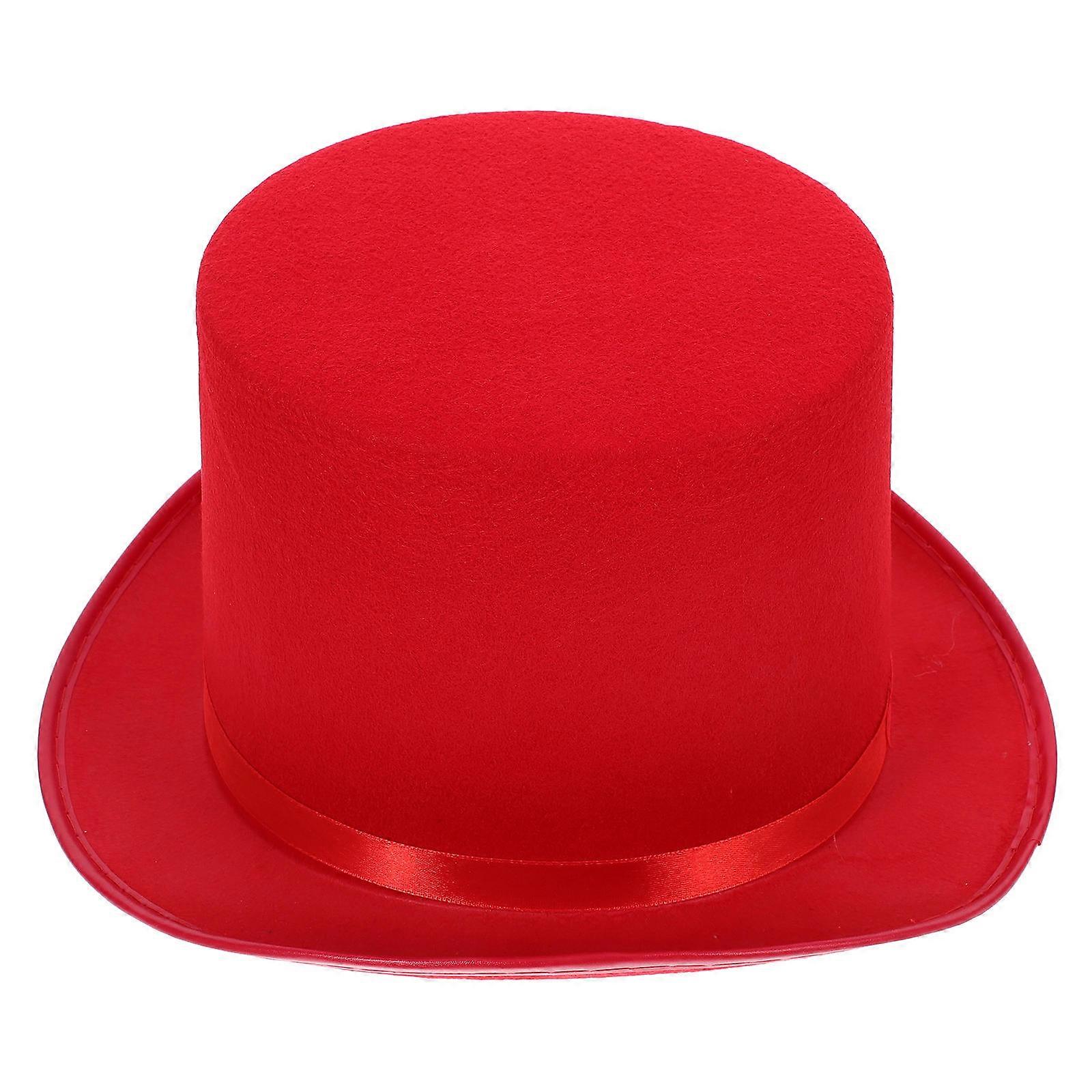 Funny Hats Red Magician Costume Accessory For Costume Parties 1Set