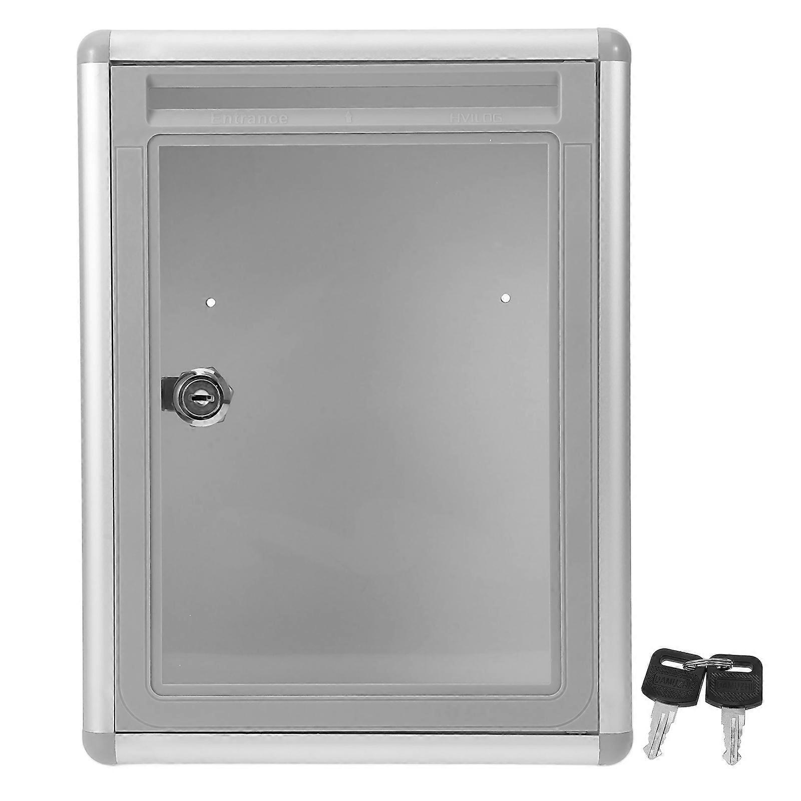 Suggestion Box Wall Mounted Mailbox Aluminum Alloy Simple Design Prevent Destruction 1Pcs