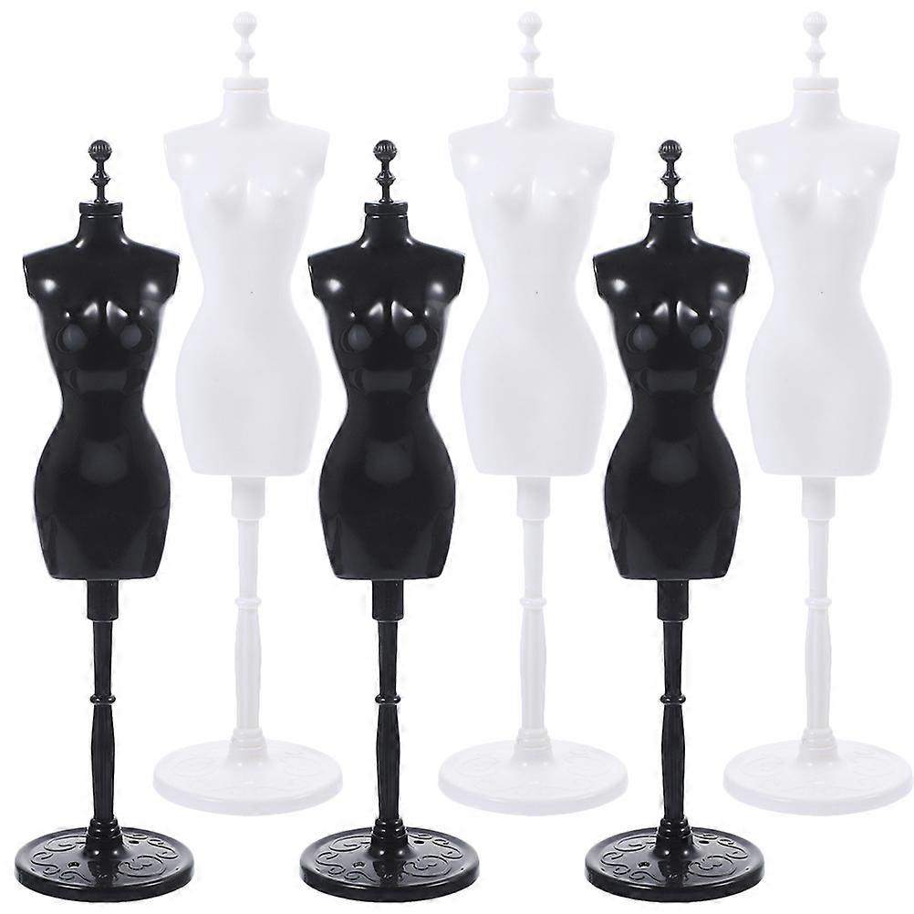 Mini Mannequin Stand Puppe Kleiderhalter für das tägliche Leben Display Rack 6er Pack