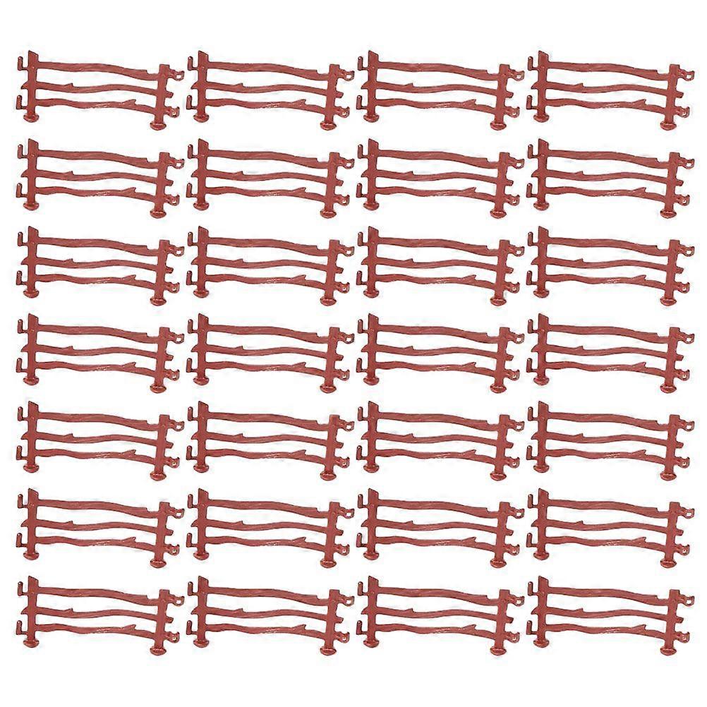120pcs Simulation Fence Toys Sand Table Miniature Fence Scenery Layout Props
