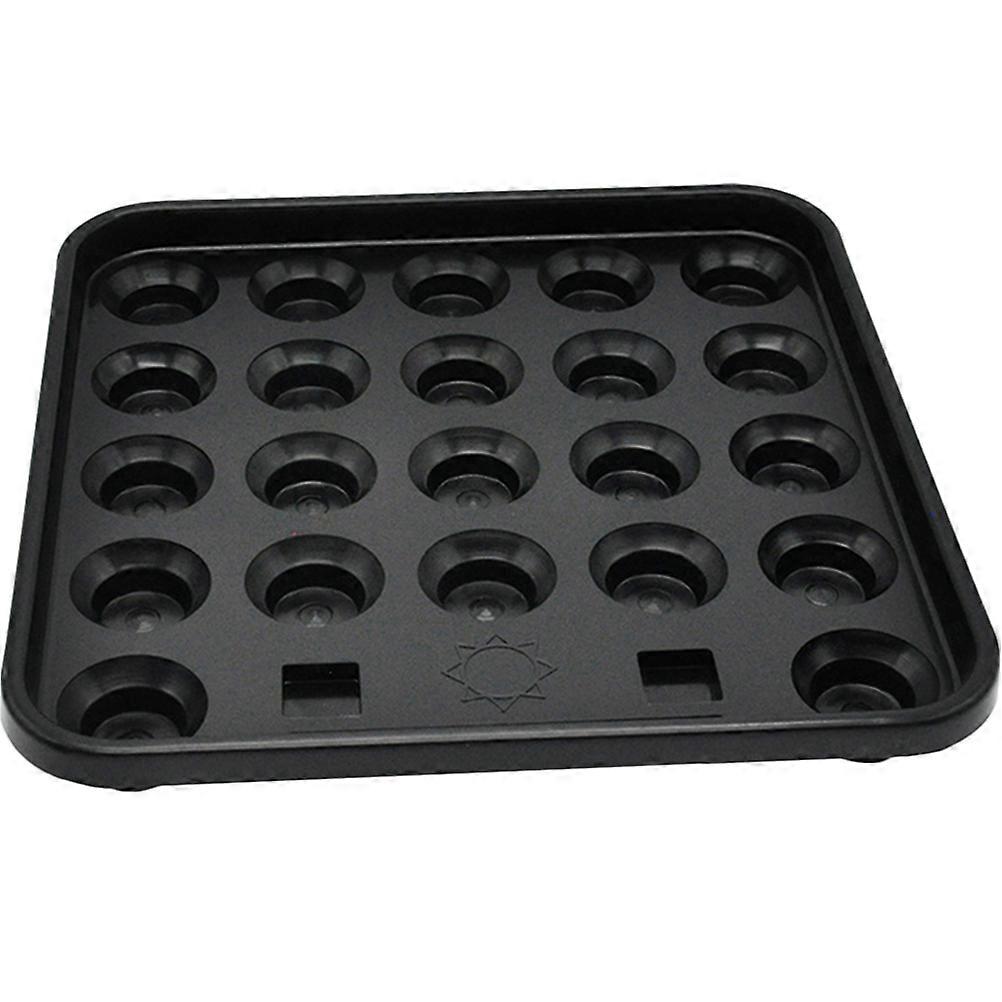 Desktop Pool Ball Tray Billiard Accessories Home Use 31.2x31.2cm Black Square Premium Ball Storage 1Pack