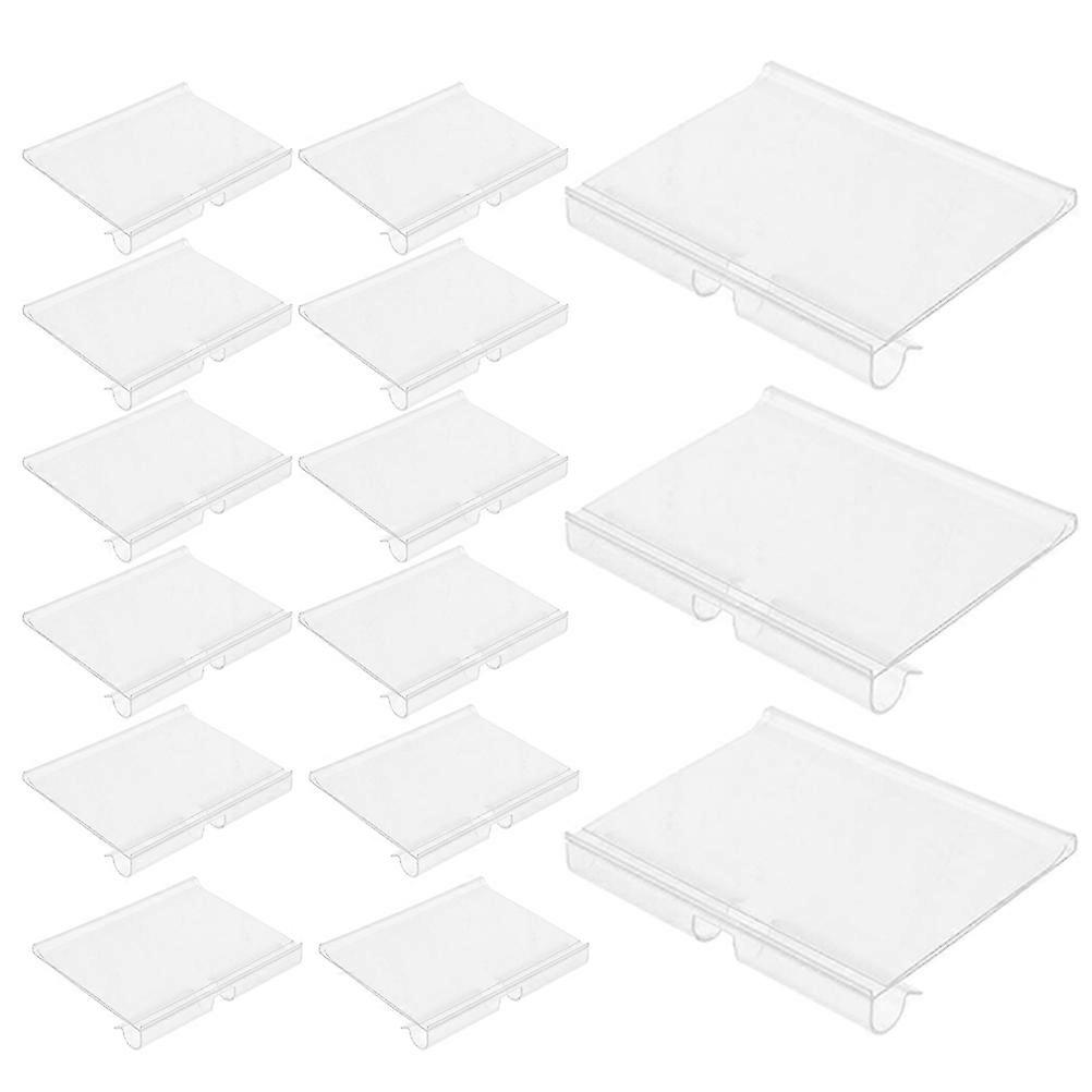 Merchandise Sign Holder Price Display Sign Transparent Retail Use 8.00X2.80X2.80CM Portable 20Pack