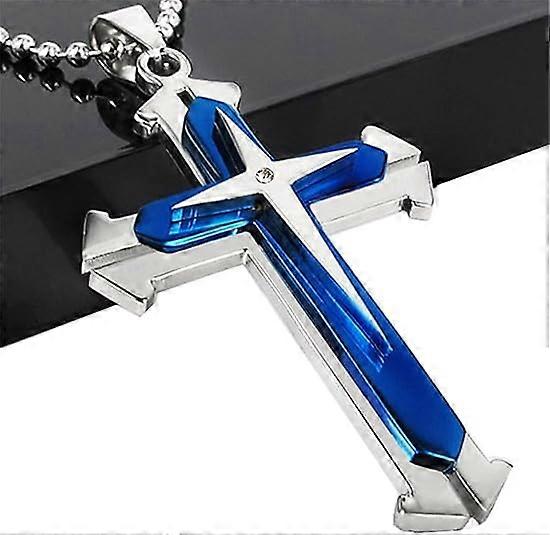Men's Titanium Cross Necklace