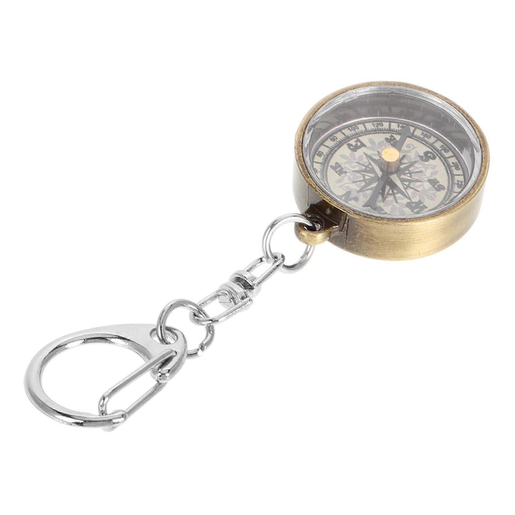 Compact Keyring for Outdoor Bag for and Zinc Alloy Vintage Design Key Chain Accessory