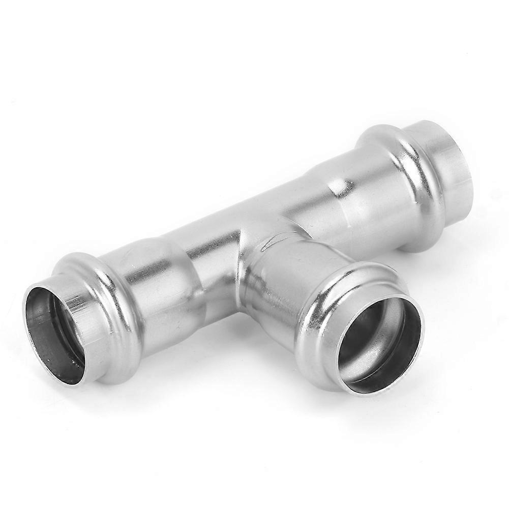 G1/2 DN15 304 Stainless Steel Hose Straight Tee Connector Adapter Water Pipe Fittings