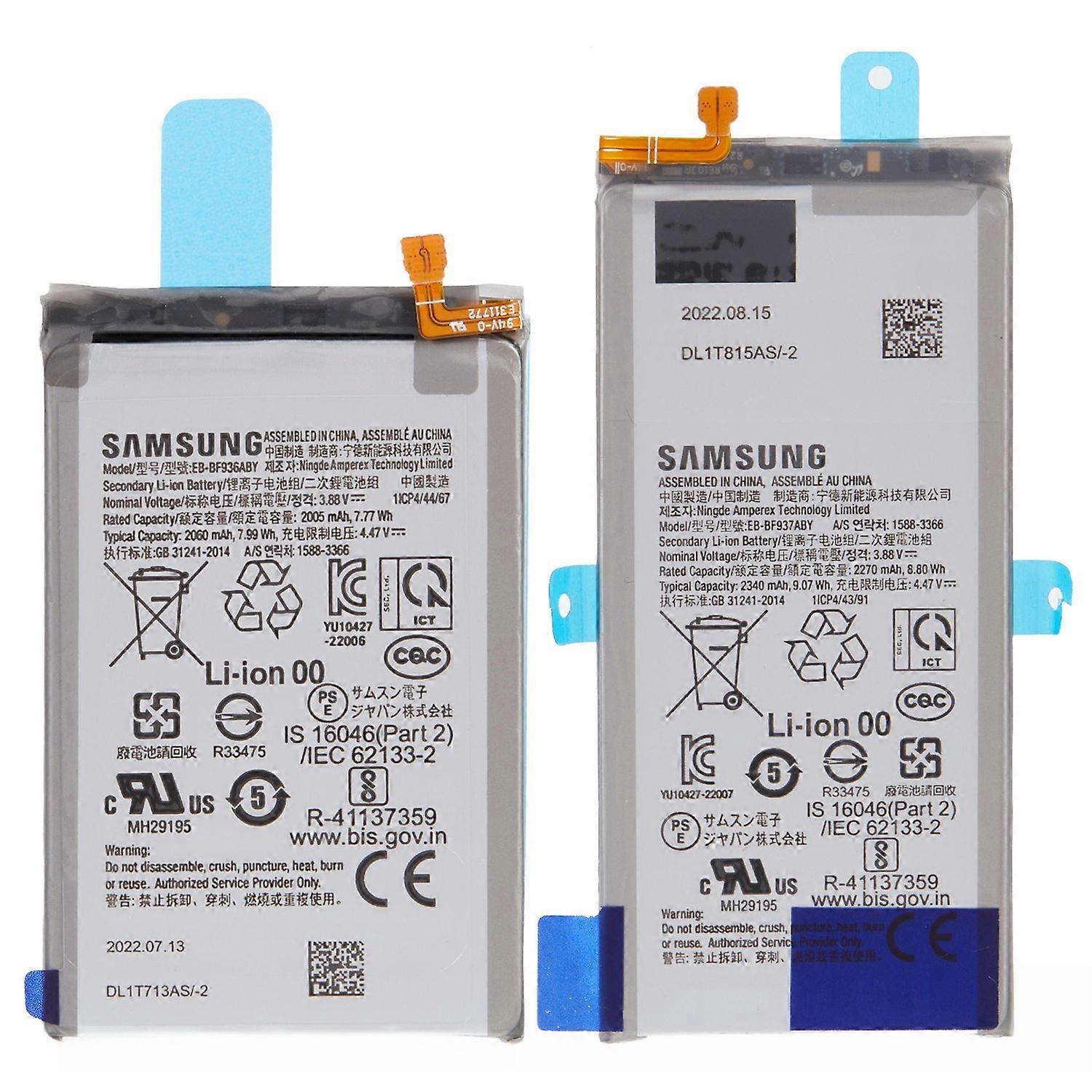 For Samsung Galaxy Z Fold4 5G 3.88V 4275mAh Li ion Polymer Battery Assembly Part (Encode: EB BF936AB