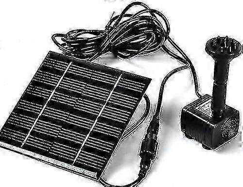 مضخة مياه تعمل بالطاقة الشمسية - نافورة حديقة ، رش حمام سباحة ، مضخة بركة ، حوض أسماك ، خزان أسماك مع لوحة شمسية منفصلة وكابل بطول 3 أمتار و 4 بخاخ