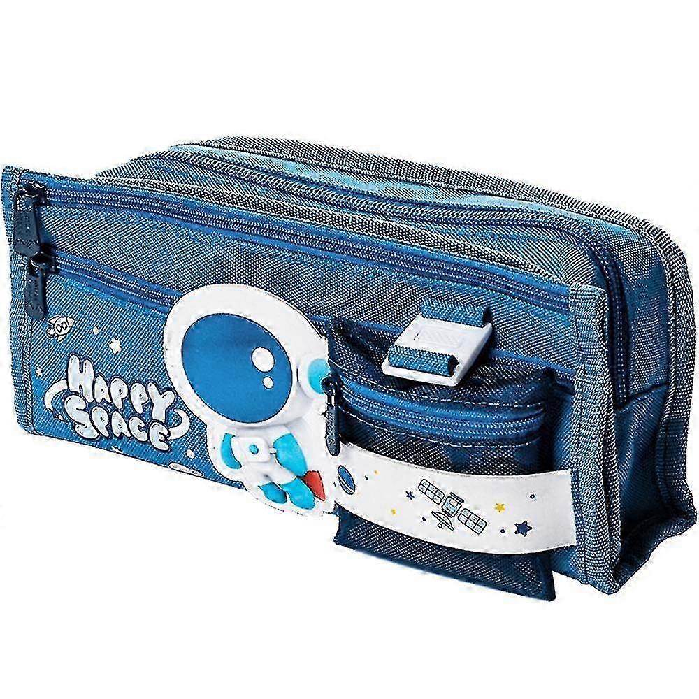 Large Capacity Pencil Case with Compartments for Desk Organization