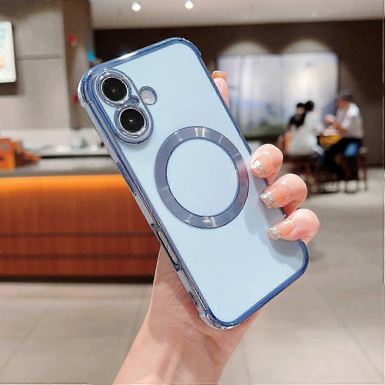 Case for Compatible with MagSafe Electroplating TPU Phone Cover