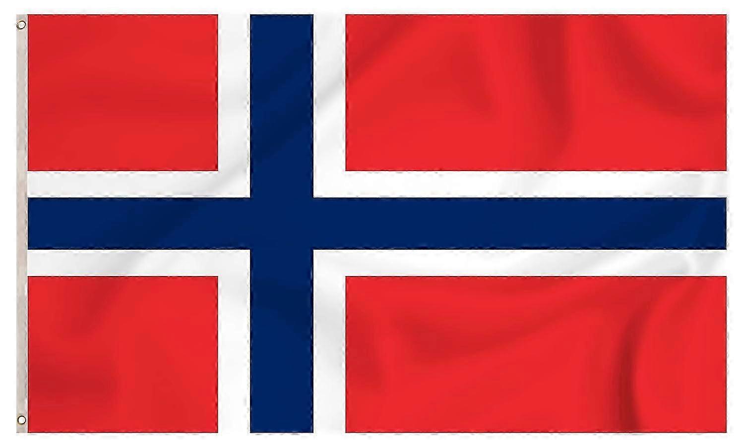 Norgesflagg Norsk flagg med metallmaljer Mode 32