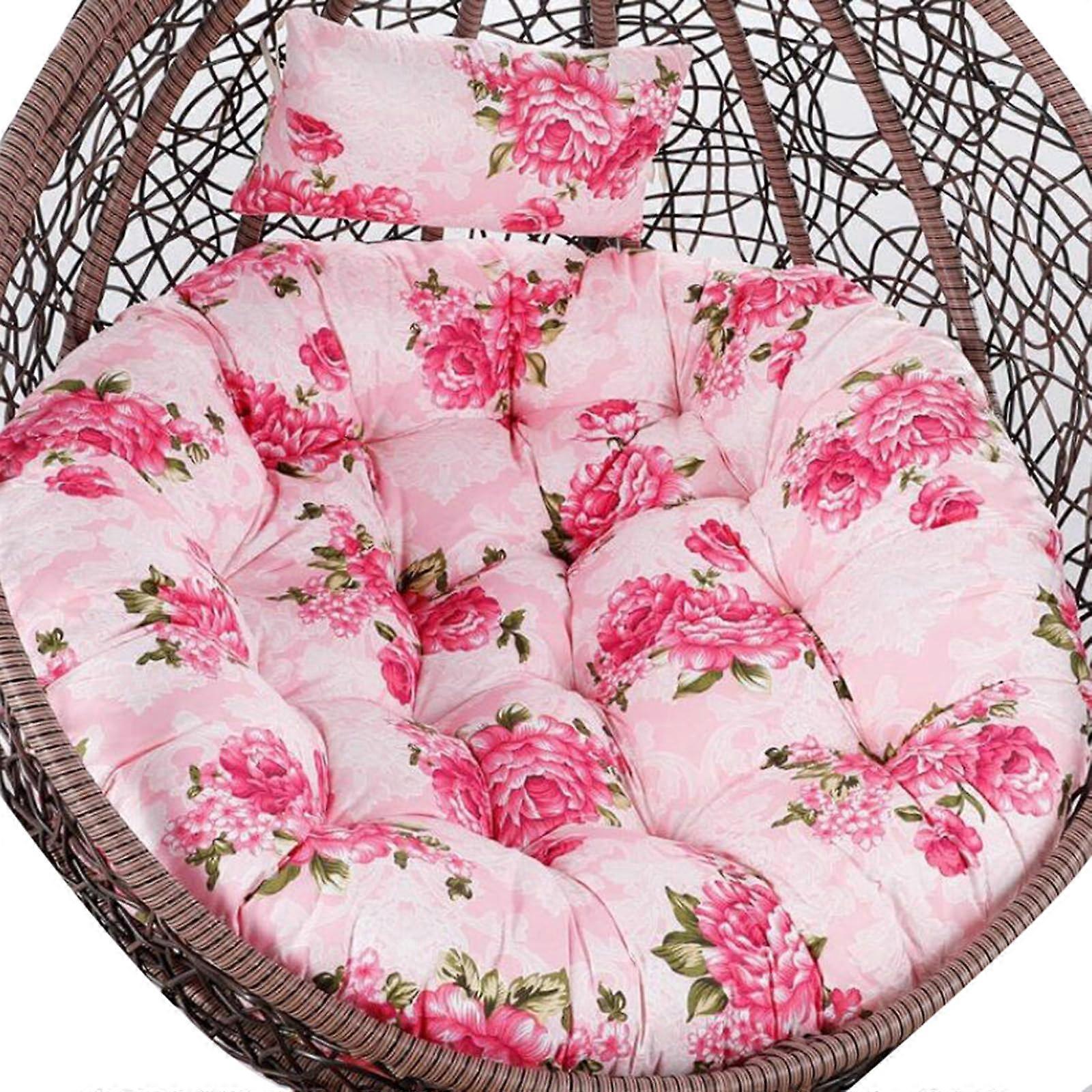 Hanging Egg Chair Cushion for Garden and Terrace, Large Rattan Cushion for Hammock and Swing Chair, Color H