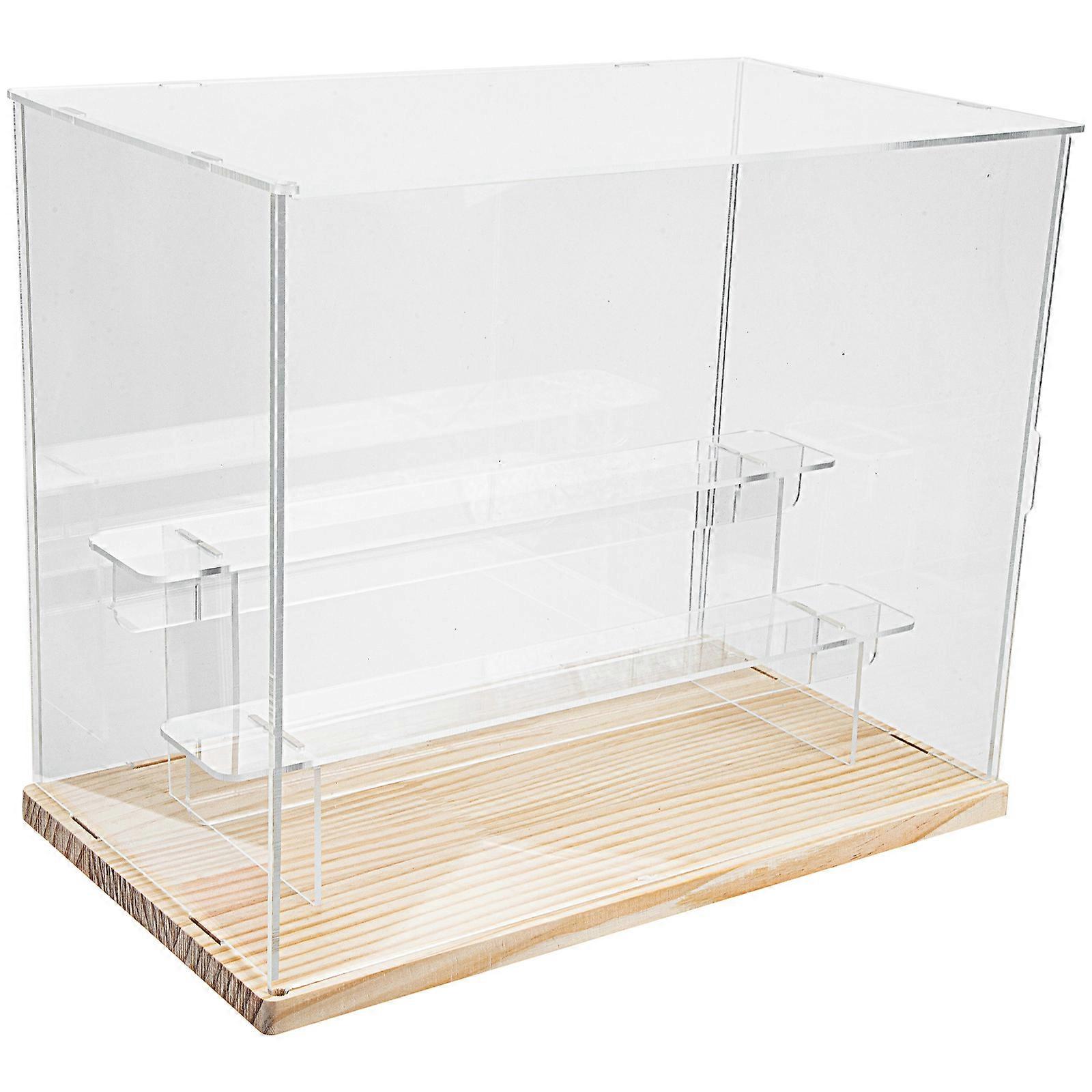 Doll Display Case Storage Box Simple and Decor Transparent 12.6X9.9X7.1in Display Accessory 1Pack