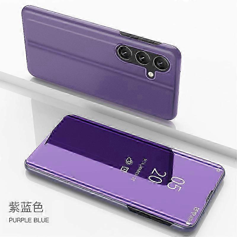 Galaxy A55 Case Slim Mirror Design Clear View Flip Bookstyle Case, Ultra Slim Protecter Shell with Kickstand Protective Case