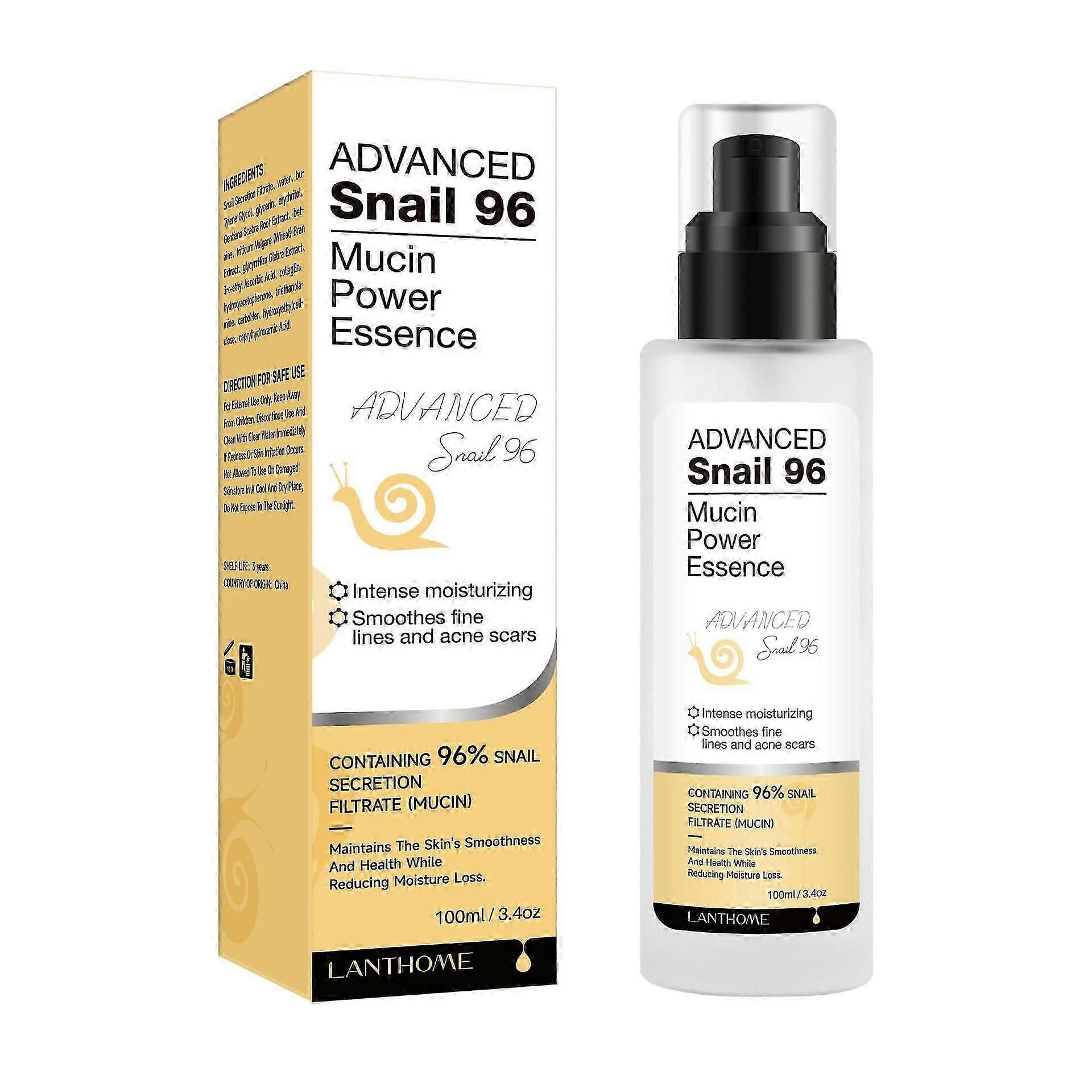 Advanced Snail Mucin 96% Power Repairing Essence, Snail Mucin 96% - Anti-Aging Serum, With Snail Secretion Filtrate For Dull Skin, Hydrating Serum