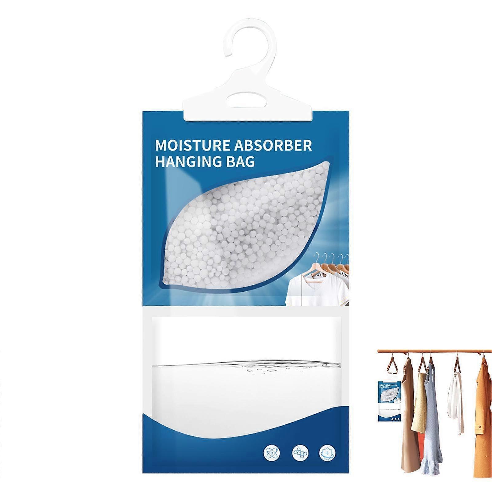 Wardrobe Dehumidifier - Hanging Bags, High Capacity, Adjustable Moisture Absorber, Odor Neutralization