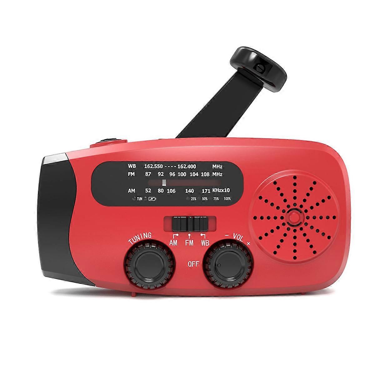 Solar Hand Crank RADIO Receiver Portable AM/FM/ Weather Radio