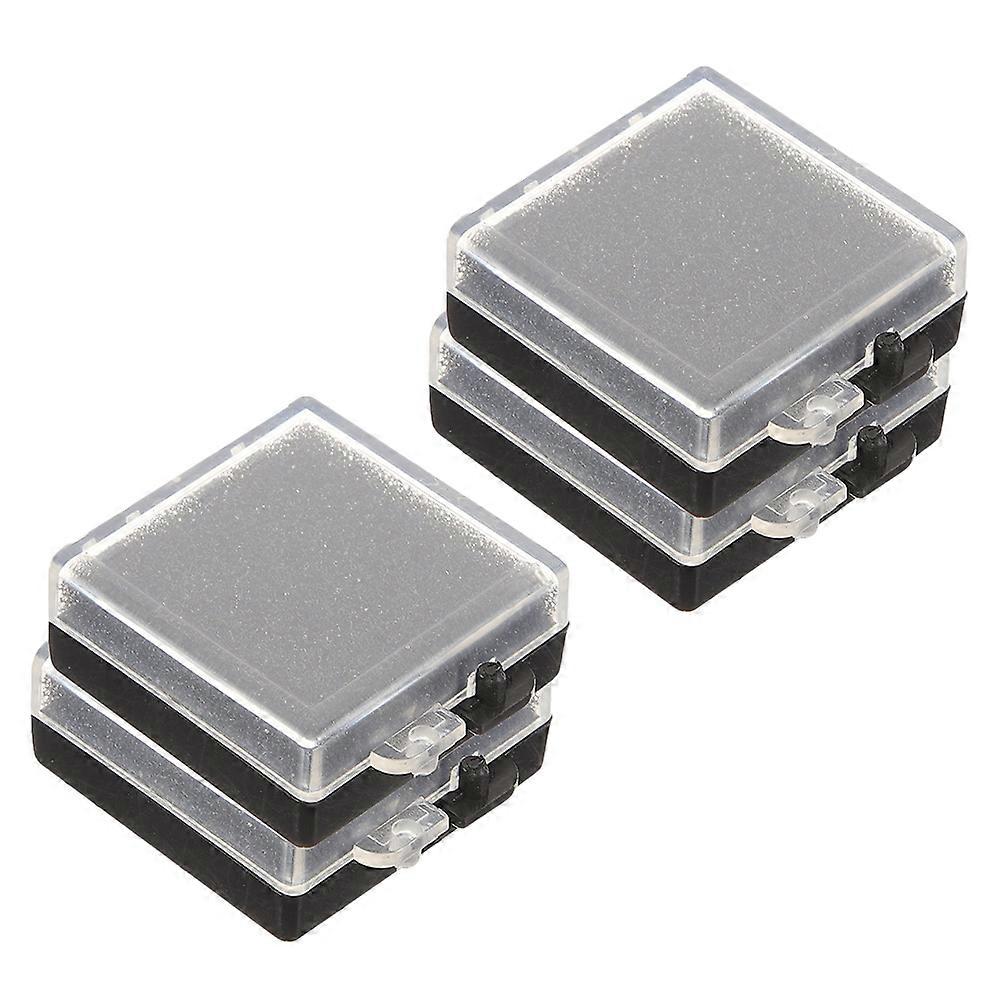 4PCS Static Electronic Parts Case with Foam Padding, Clear Storage Box for Chip Sample Organization and Protective Storage for Electronics