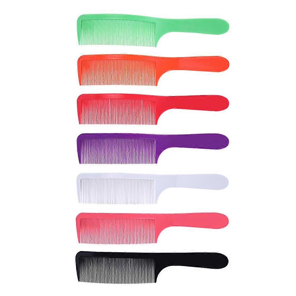 Durable Flat Combs for Hairdressing Effectively Avoid Mustiness and Damage 6pcs Assorted Color ABS