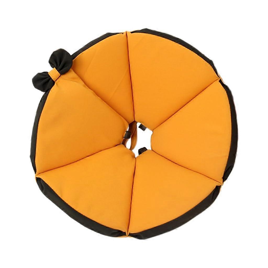 Protective collar for pets, various sizes, for dogs and cats after surgery, M yellow